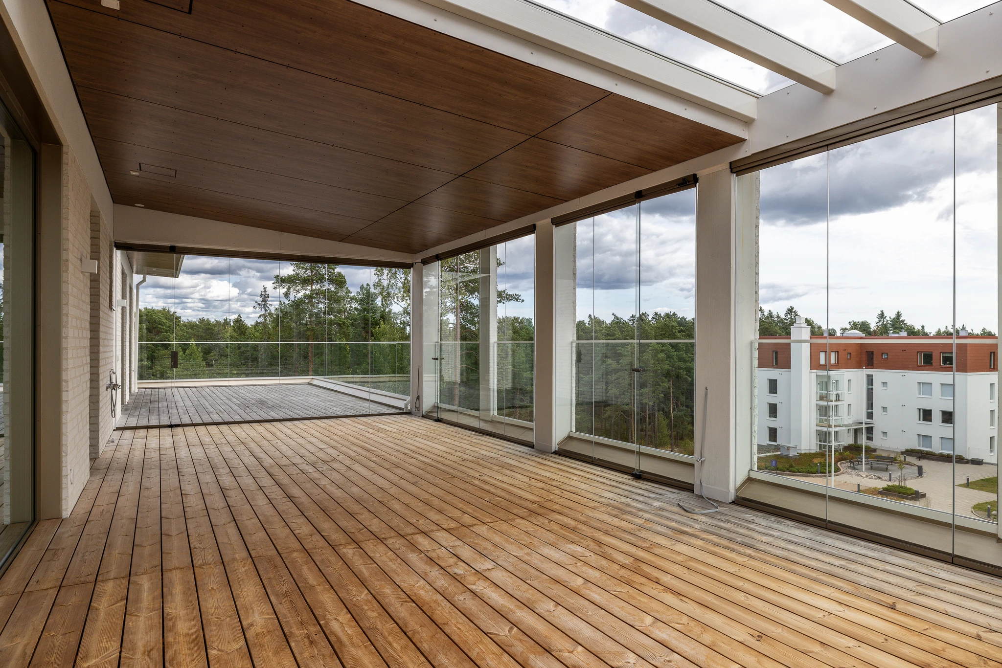 Näkymä kattoterassilta